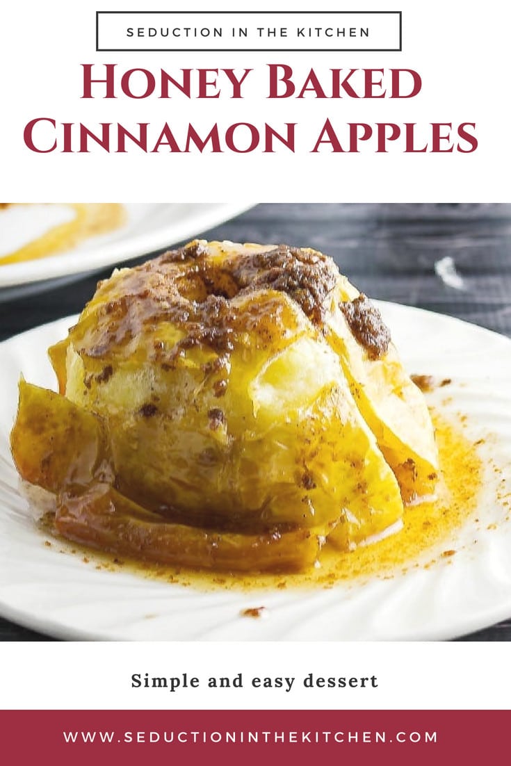 Honey Baked Cinnamon Apples pin