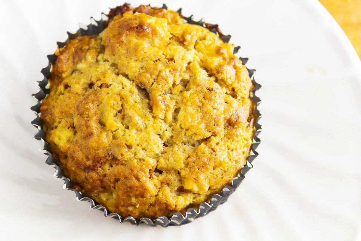 Apple Pie Muffins is a muffin with crumbled apple pie baked right into it. This moist and delicious treat is the perfect way to use up leftover apple pie.