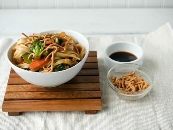 Chinese Noodle Bowl is a delicious recipe take on a takeout favorite. Made with fresh ingredients, it might even be better than your local Asian eatery!