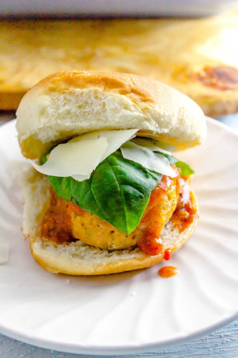 LowSugarChickenMeatballParmesanSliders