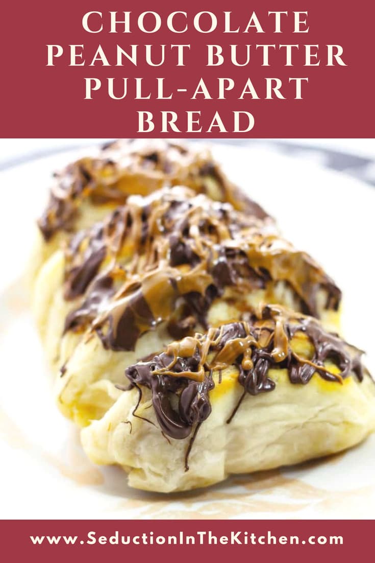 Chocolate Peanut Butter Pull Apart Bread