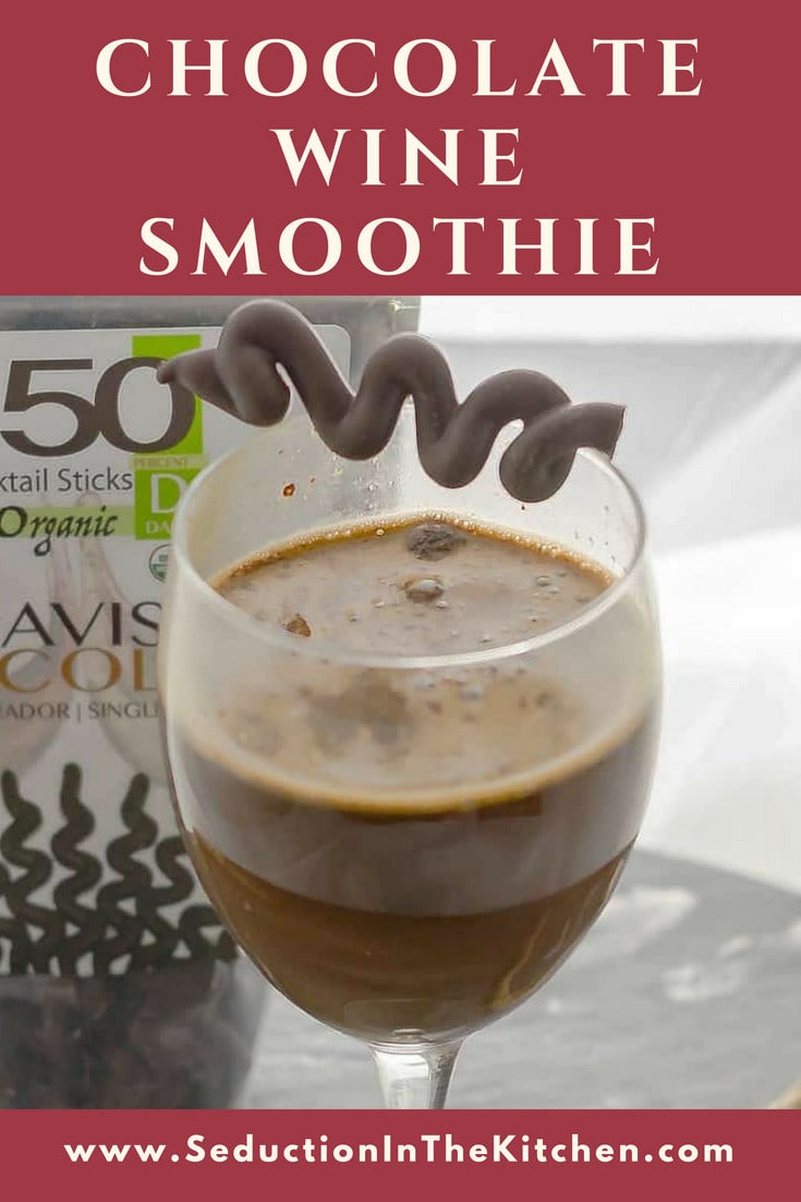 Chocolate Wine Smoothie pin