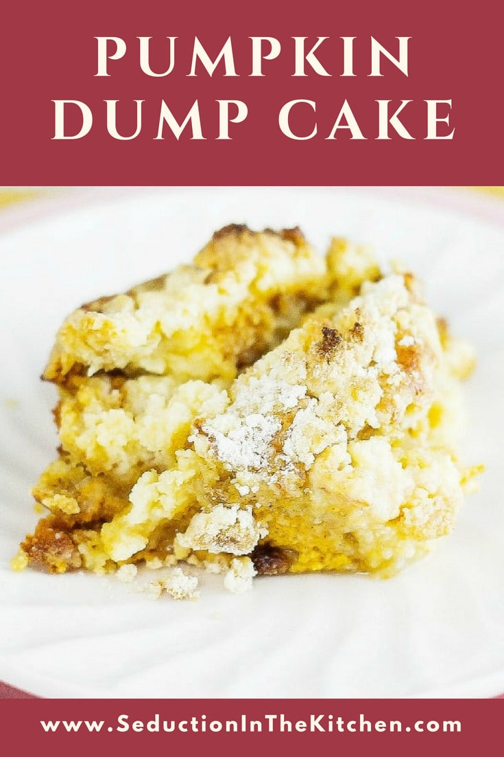 Pumpkin dump cake title