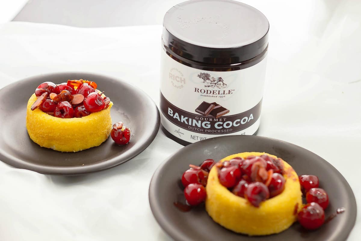 Chocolate Cherry Almond Chutney is a wonderful topping that is great on pound cake. One taste and you will be in chocolate heaven. with product