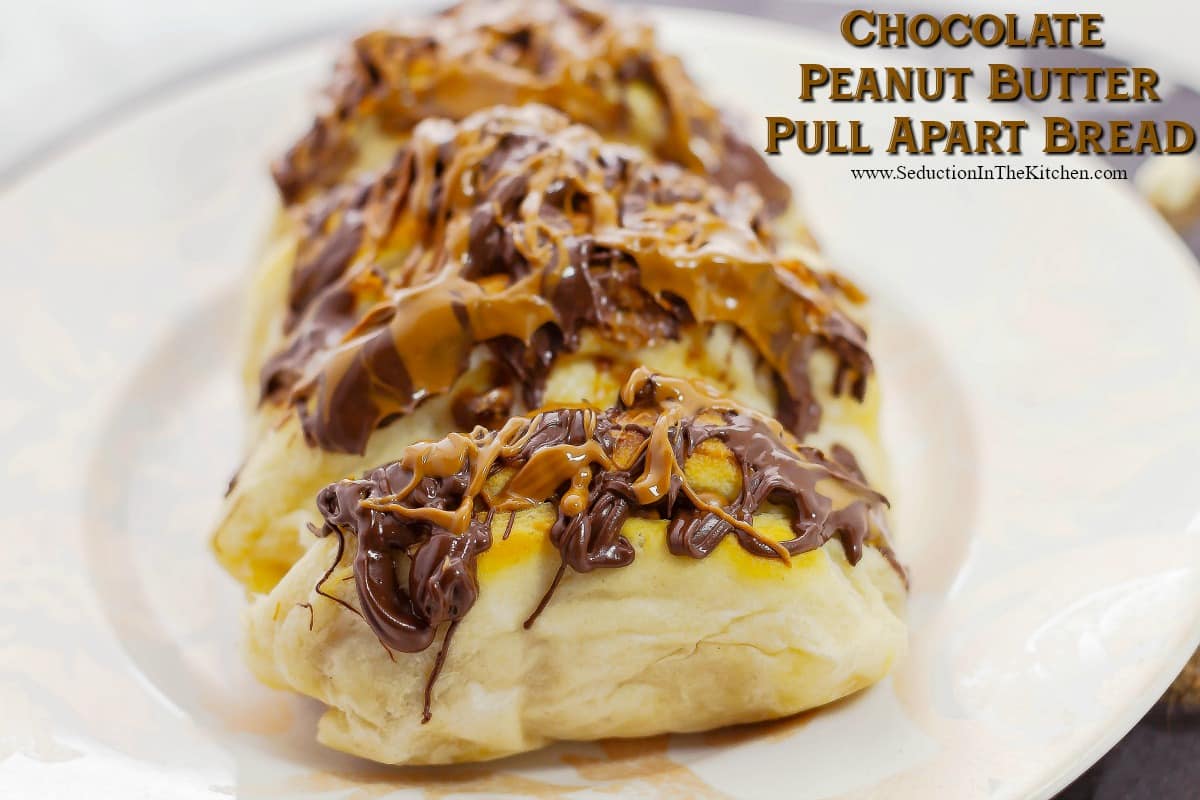 Chocolate Peanut Butter Pull Apart Bread seduction in the Kitchen