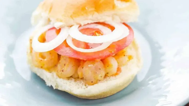 Honey Mustard Shrimp Burger