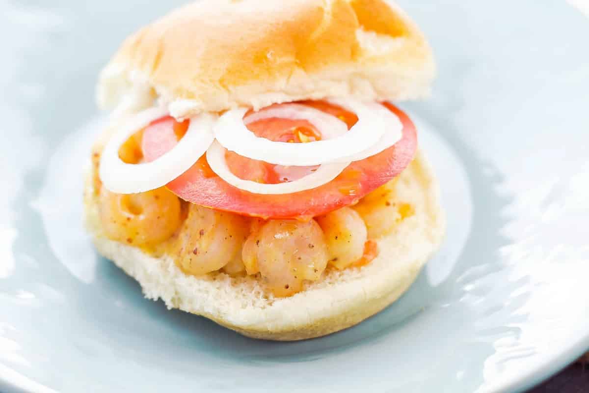 Honey Mustard Shrimp Burgers are a low fat, flavorful burger that is so simple to make with only a few ingredients. close up