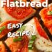 Caprese Garlic Alfredo Flatbread {Easy Alfredo Pizza}