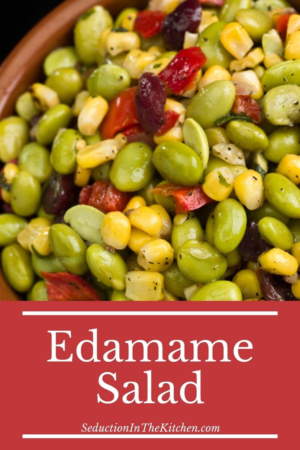 Edamame Salad {Easy White Balsamic Vinegar Healthy Salad}