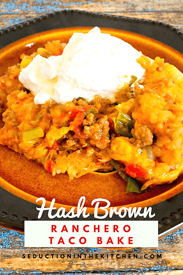 Hash Brown Ranchero Taco Bake long pin