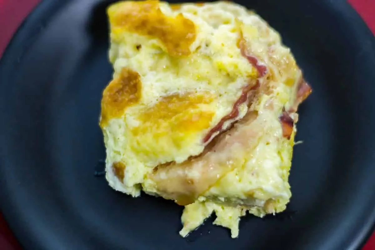 Bacon and Egg Casserole overhead view