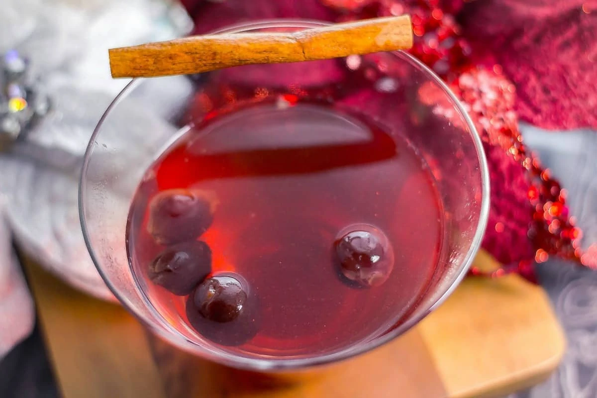 Dark Cherry Fireside Cider is an easy slow cooker holiday wine cocktail. Perfect to sip on a chilly winter evening.