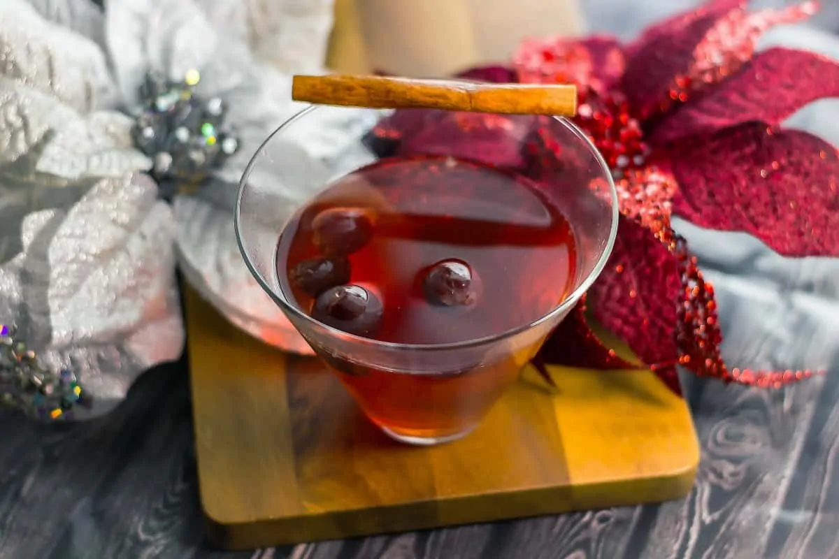 Dark Cherry Fireside Cider is an easy slow cooker holiday wine cocktail. Perfect to sip on a chilly winter evening.