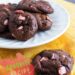 Dark Chocolate Peppermint Crunch Cookies {Easy Cookies}