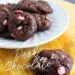 Dark Chocolate Peppermint Crunch Cookies {Easy Cookies}