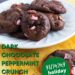 Dark Chocolate Peppermint Crunch Cookies {Easy Cookies}