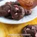 Dark Chocolate Peppermint Crunch Cookies {Easy Cookies}