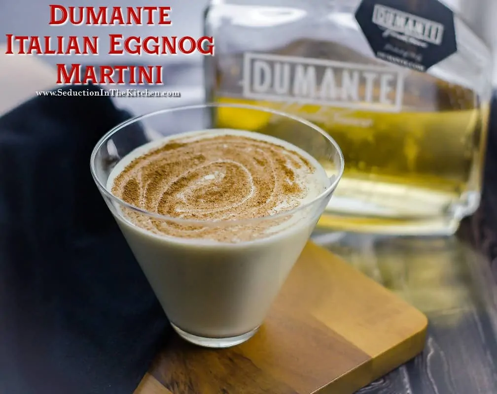 Dumante Italian Eggnog Martini Seduction in the kitchen