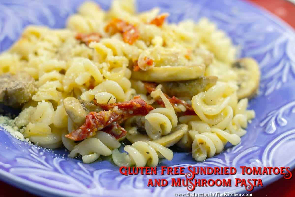 Gluten Free Sun Dried Tomatoes and Mushroom Pasta was challenged to me by Tresomega Nutrition to create a healthy recipe. 