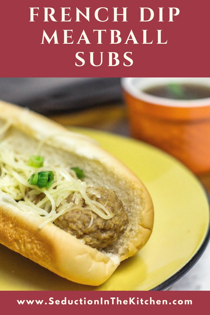 French Dip Meatball Subs 1