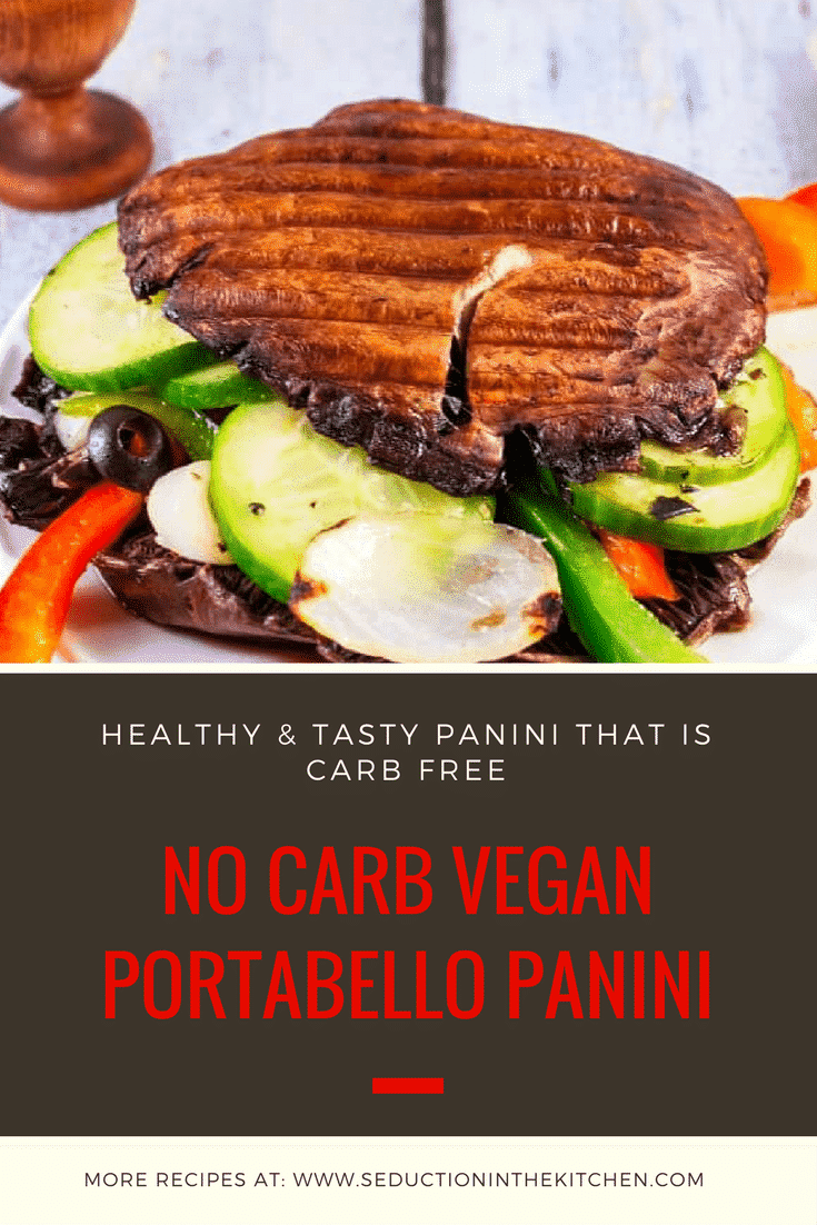 No Carb Vegan Portabello Panini