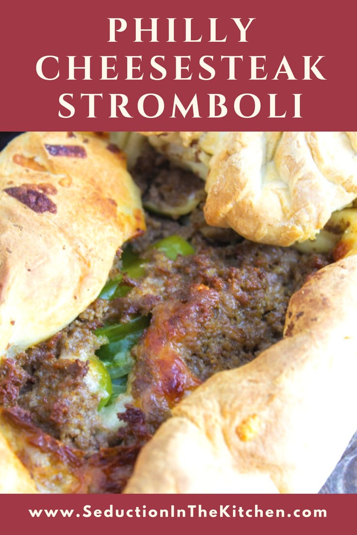 Philly Cheesesteak Stromboli