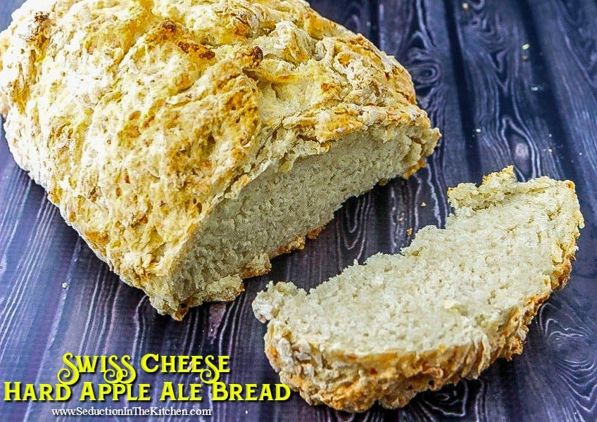 Swiss Cheese Hard Apple Ale Bread title