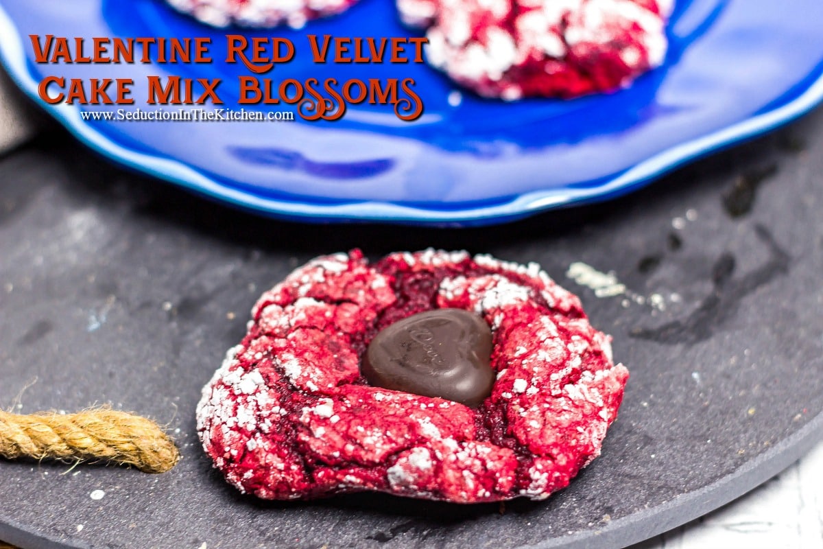 Valentine Red Velvet Cake Mix Blossoms Title