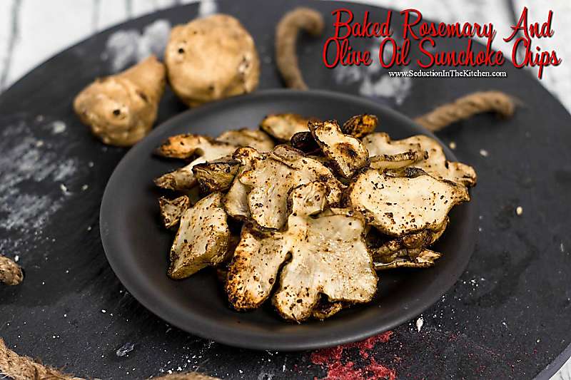 Baked Rosemary And Olive Oil Sunchoke Chips title