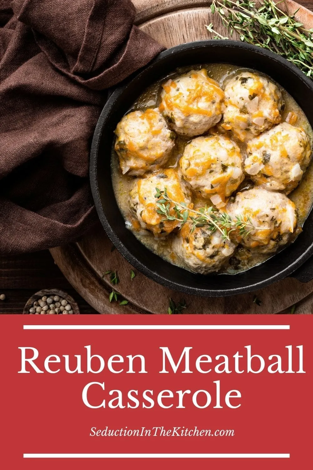 Reuben Meatball Casserole {Easy Reuben Casserole}