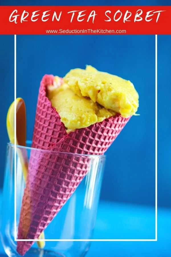 This Green Tea Sorbet is easy to make. The best part of this sorbet is that is is not made in an ice cream maker. Plus it requires only a few ingredients as well. This Green Tea Sorbet is so refreshing that it is perfect for everyone. Green Tea Sorbet Lon Pin