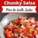 Simple Chunky Salsa Recipe {Pico de Gallo Salsa}