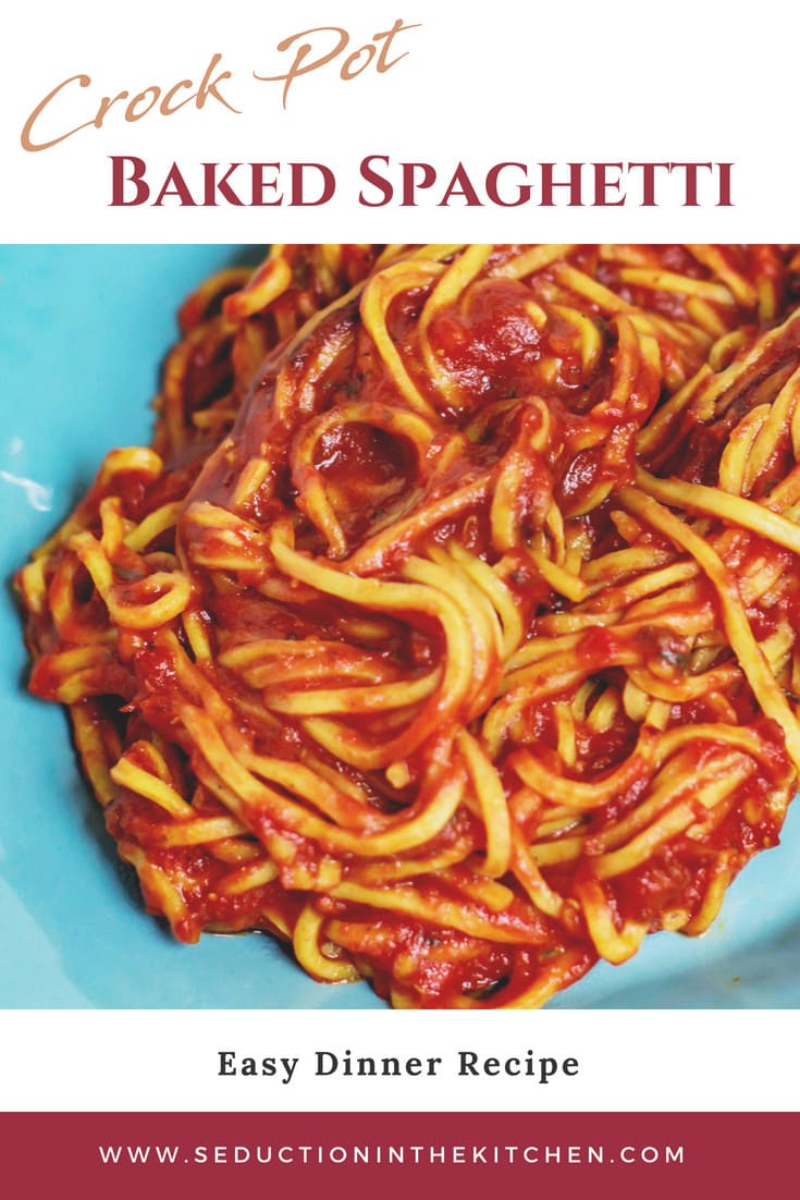 crock pot baked spagehtti