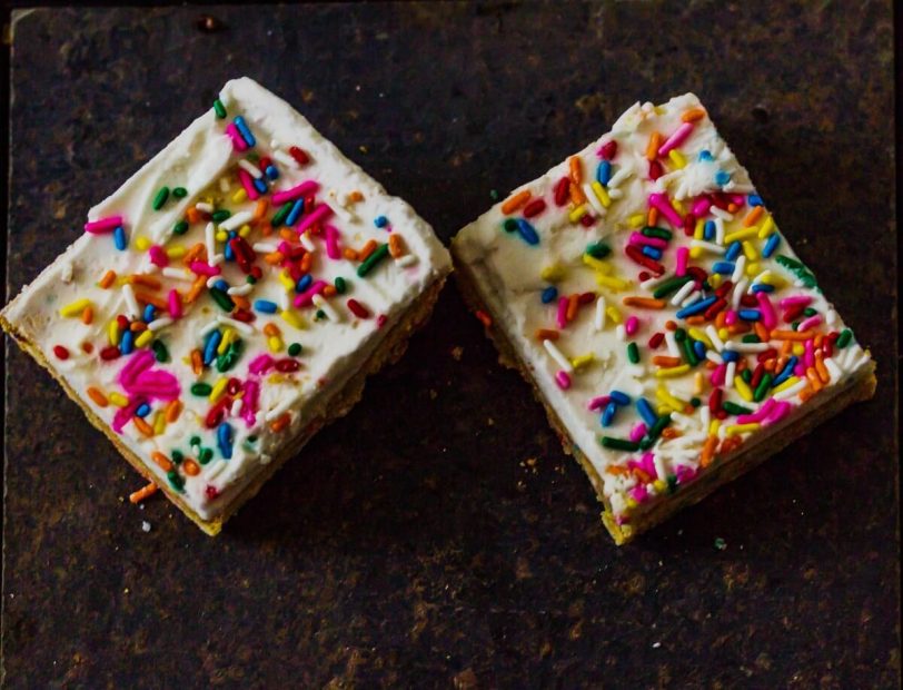 Birthday Cake Bars {Cake Batter Cookie Bars}