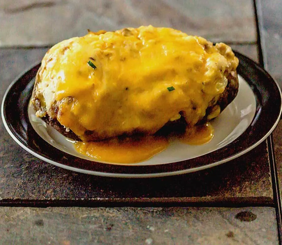 French Onion Grilled Baked Potatoes 2