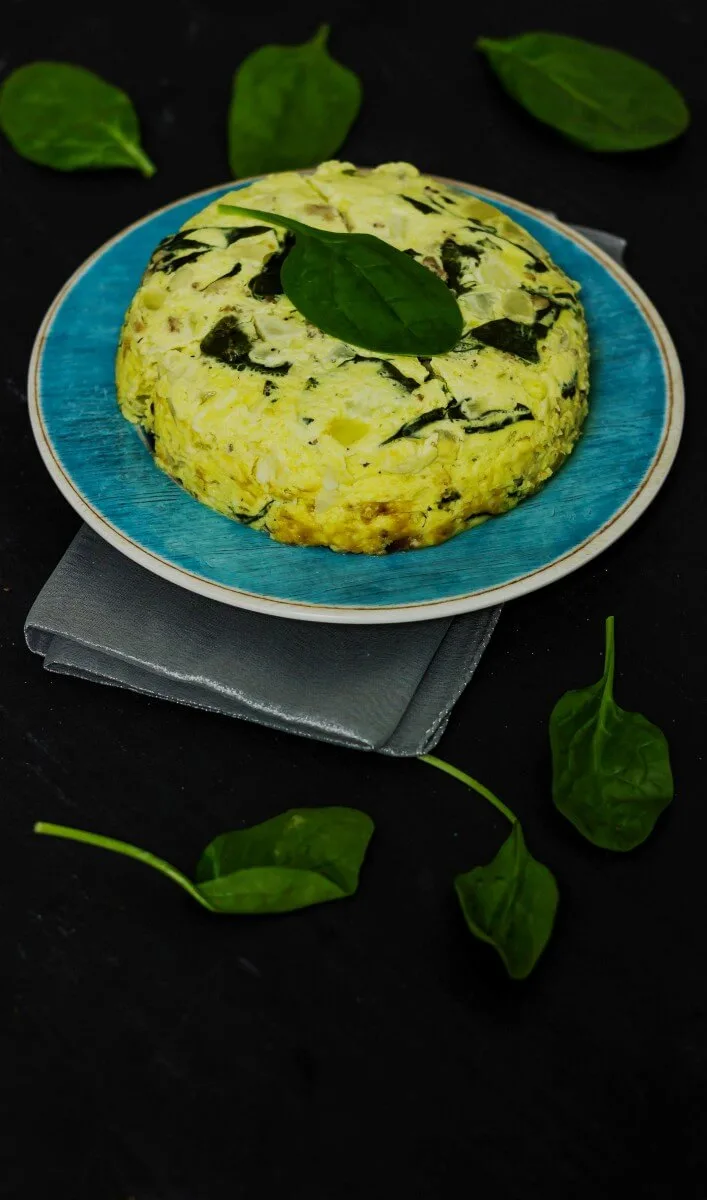 Instant Pot Mushroom Spinach Fritatta 3