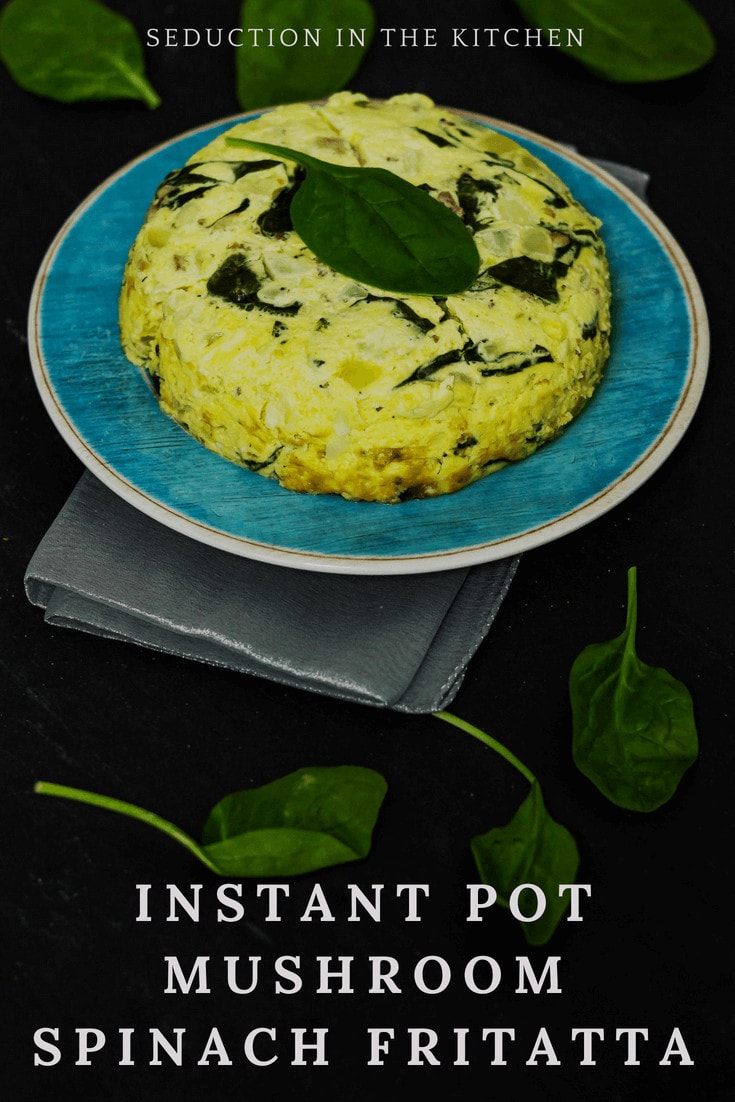 Instant Pot Mushroom Spinach Fritatta