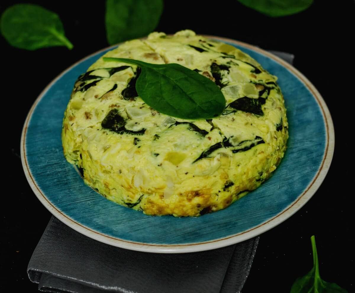 Instant Pot Mushroom Spinach Fritatta