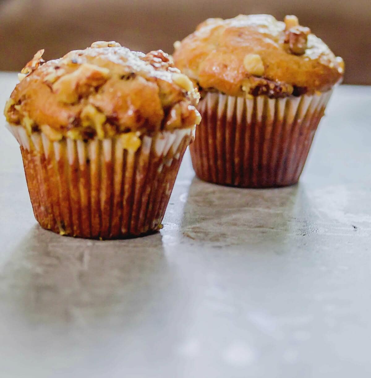 Peanut Butter Banana Nut Muffins