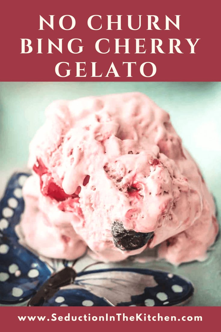 No Churn Bing Cherry Gelato