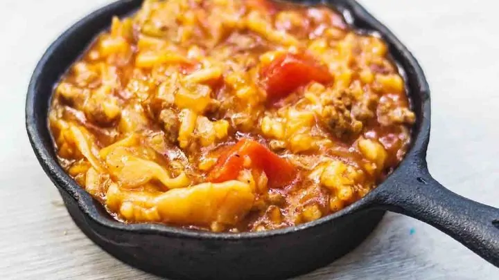 Unstuffed Cabbage Roll Skillet {Easy Stuffed Cabbage Casserole} unstuffed cabbage roll skillet