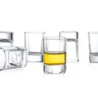 JoyJolt 6-Pack Heavy Base Shot Glass Set, 2-Ounce Shot Glasses