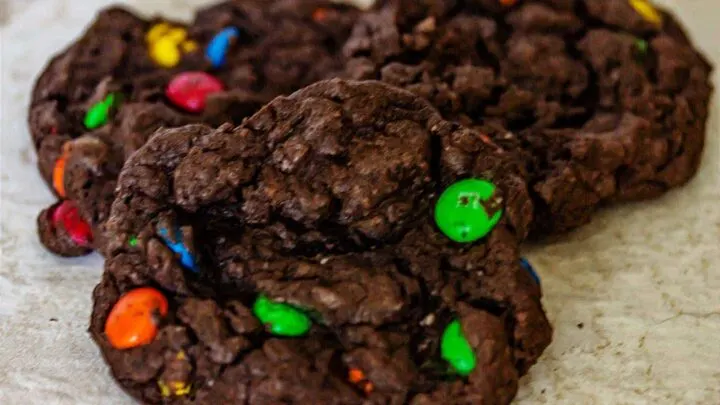 Chewy Chocolate MM Cookies