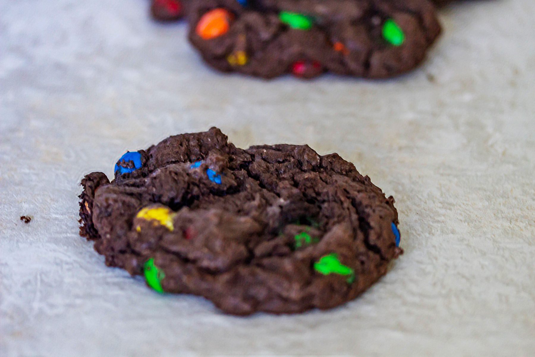 Chewy Chocolate MM Cookies