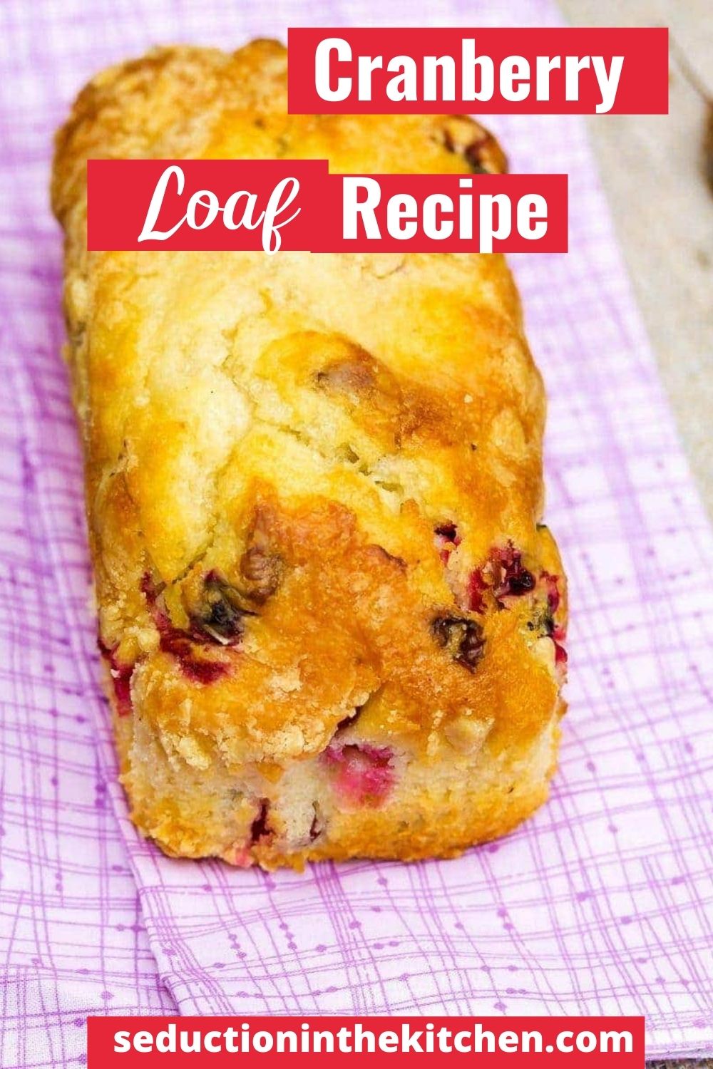 Cranberry Loaf {Easy Cranberry Orange Bread}
