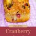 orange cranberry loaf