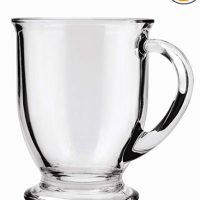 Anchor Hocking Café Glass Coffee Mugs, 16 oz (Set of 6)