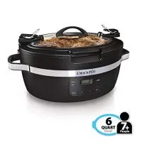 Crockpot SCCPCT600-B Thermoshield Slow Cooker, 6 Quart, Black