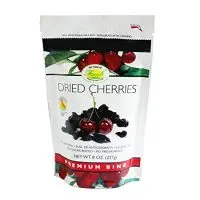 8oz bag, Sunrise Fresh Dried Cherries, No Sugar Added, Dark Sweet Cherries