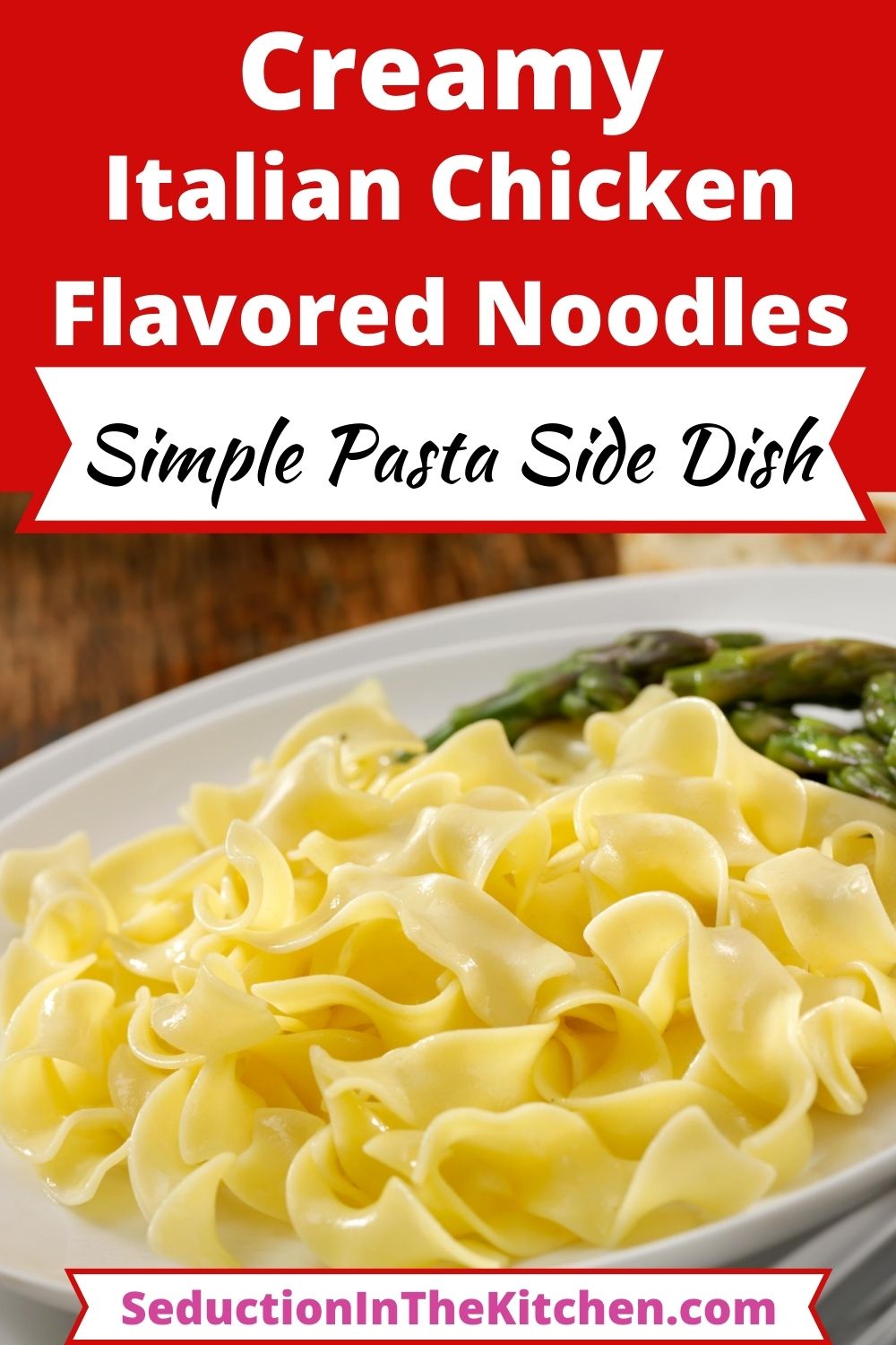 Italian Chicken Flavored Noodles pin 